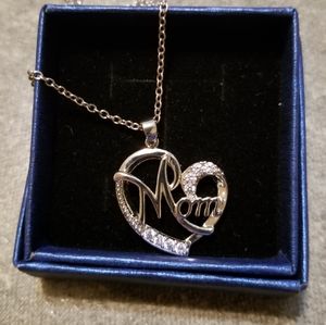 "Mom" Heart Necklace